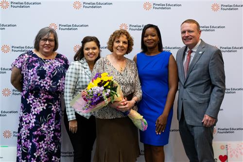 School Board members Long, Cane, Cook, Edmond, Superintendent Hendrick